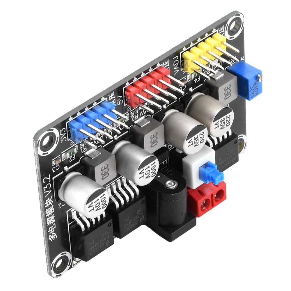 LM2596 DC7-25V To DC3.3V/5V Adjustable Step-Down Module Regulated Power Supply Module Intelligent Vehicle Experimental Power