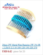20PCS SMD Alloy Sampling Resistor 2512 2W 1% Detection Current High-Power Resistor 0.005R 1mR 0.05R R050 0.0002R 0.5MR