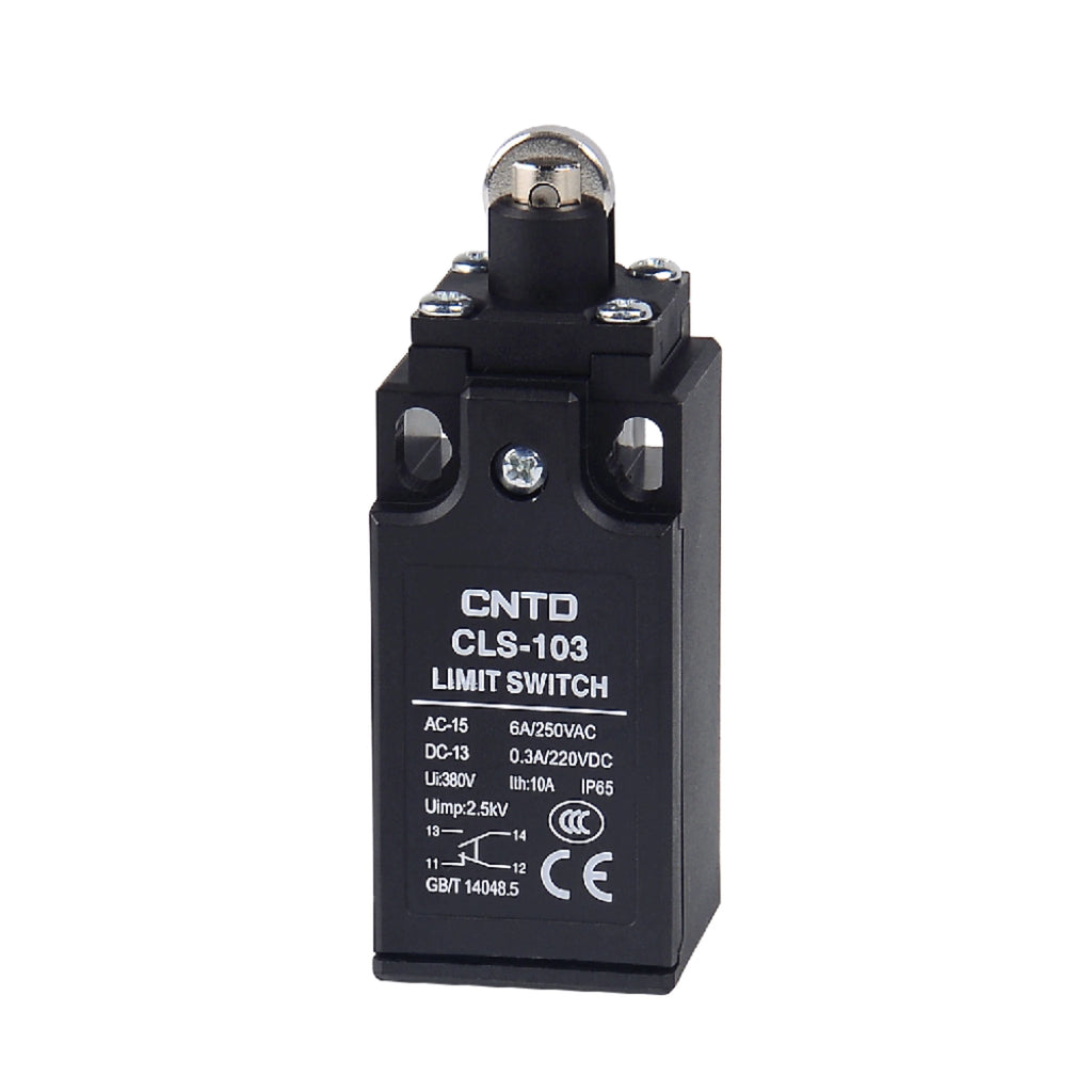 CNTD CLS-103 Cross Roller Plunger Limit Switch 1NO+1NC IP65 Waterproof Oil Resistant Travel Switch 6A 250VAC Industrial Control