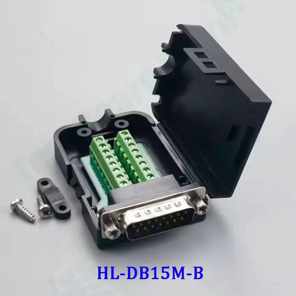 DB9/DB15/DB25 Male and Female Solderless Connector RS232/485 Transfer-Free Signals with Back Screw Terminal Adapter Board