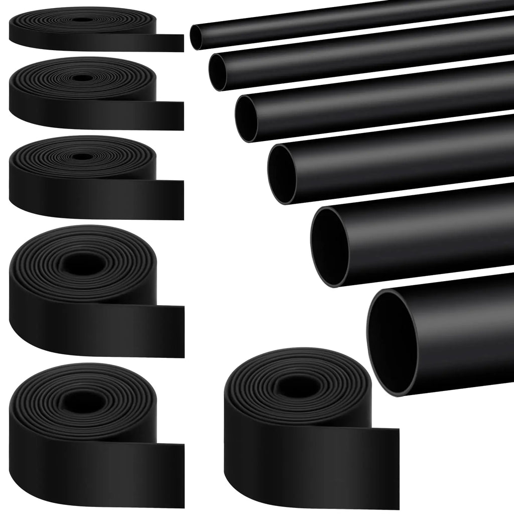 Φ4mm-Φ52mm Heat Shrink Tubing-4:1 Ratio Dual Wall Adhesive Lined Shrinkable Wire Wrap Tube Waterproof Industrial Black