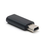 Mini USB to Type C Adapter 5 Pin Male Mini USB to Female USB Type C Data Transfer Connector for GoPro MP3 Camera PC Conventer