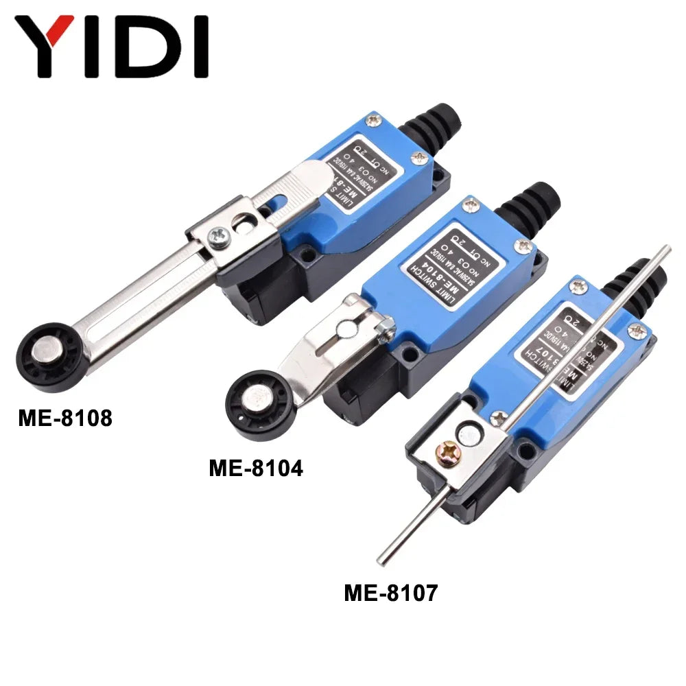 ME 8104 8108 8111 8122 9101 CNC Micro Momentary Limit Switch 5A/220V Rotary Roller Lever Sealed Industrial Machine Limit Switch