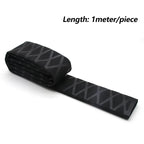 Black Non-Slip Heat Shrink Tube ID15 18 20 22 25 28 30 35 40 45 50mm for Fishing Rod Grip DIY Heat Shrink Wrapping Shrink Tubing