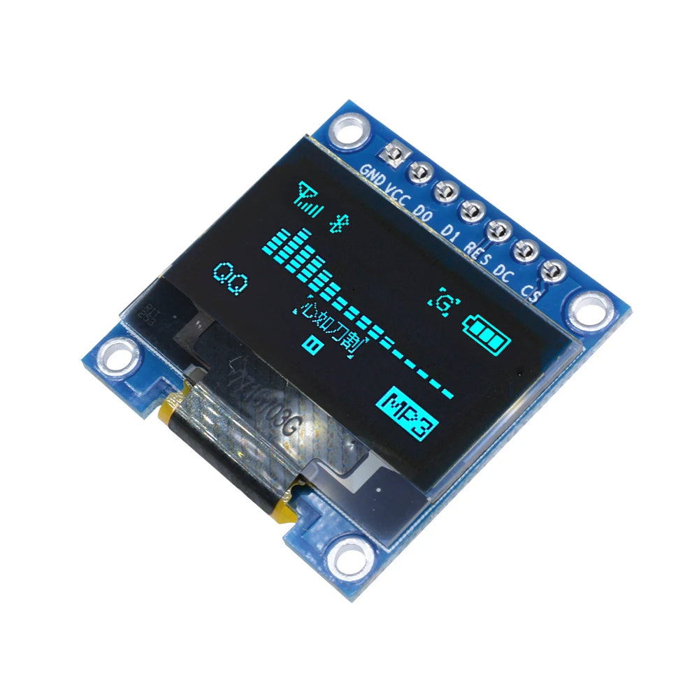 2PCS/lot 0.96 Inch OLED Display Module SSD1306 128x64 Resolution Low Power Consumption I2C Interface for DIY Projects