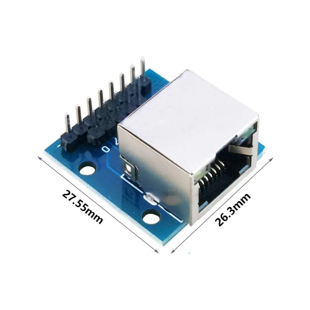 2/5/10PCS RJ45 Breakout Board with LED Lights,8P8C Female Socket Connector 2.54mm Pitch RJ45 Adapter Test Board with Pin Headers