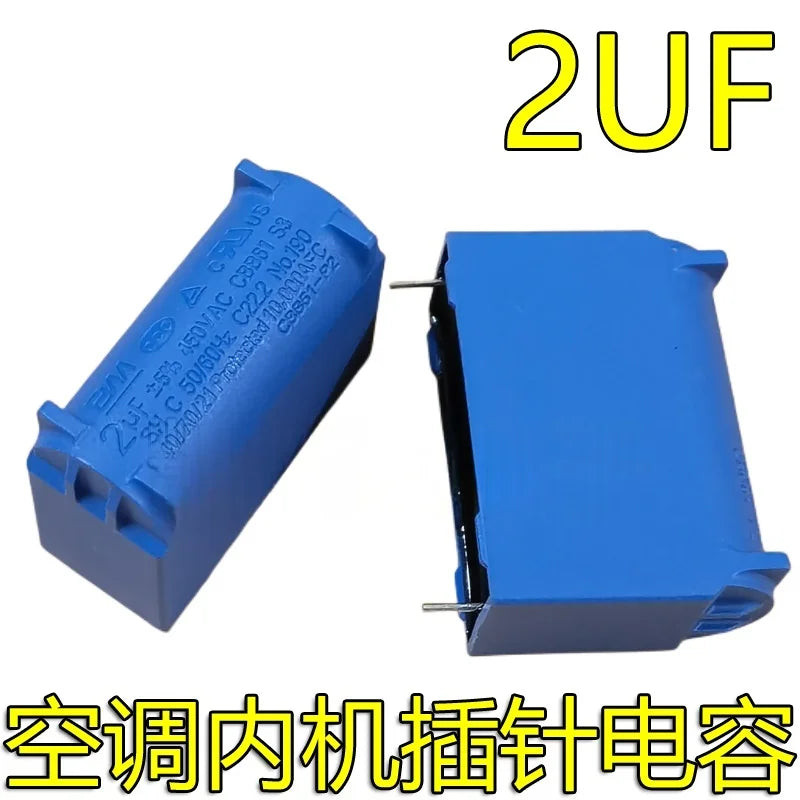 1/5/10/20PCS New original BM 2 stitching 1.2/1.5/2/2.5/3 uf / 5 uf / 450 v CBB61 air conditioning fan fan startup capacitor