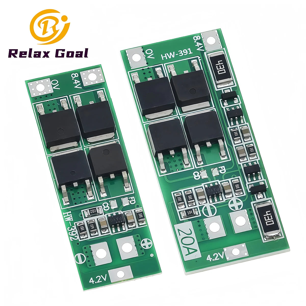 2S 20A 7.4V 8.4V 18650 Lithium Battery Charger Protection Board PCB BMS Board Balanced / Standard 20A Current Module For DIY