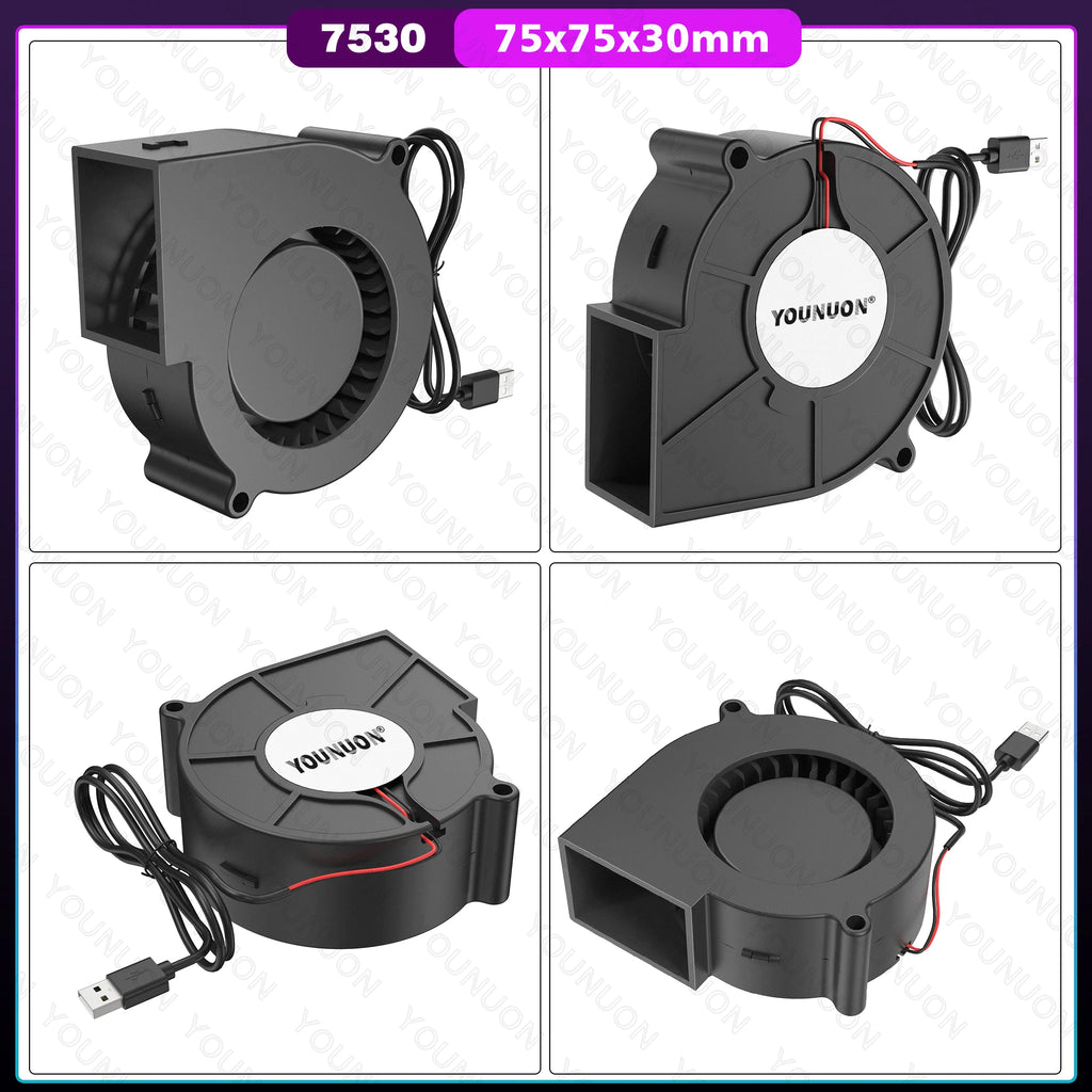 DC 5V USB  40MM 50MM 60MM 75MM 97MM 120MM Cooling Fan Brushless Motor Case Fan Blower Fan Humidifier Fan Induction Cooker Fan