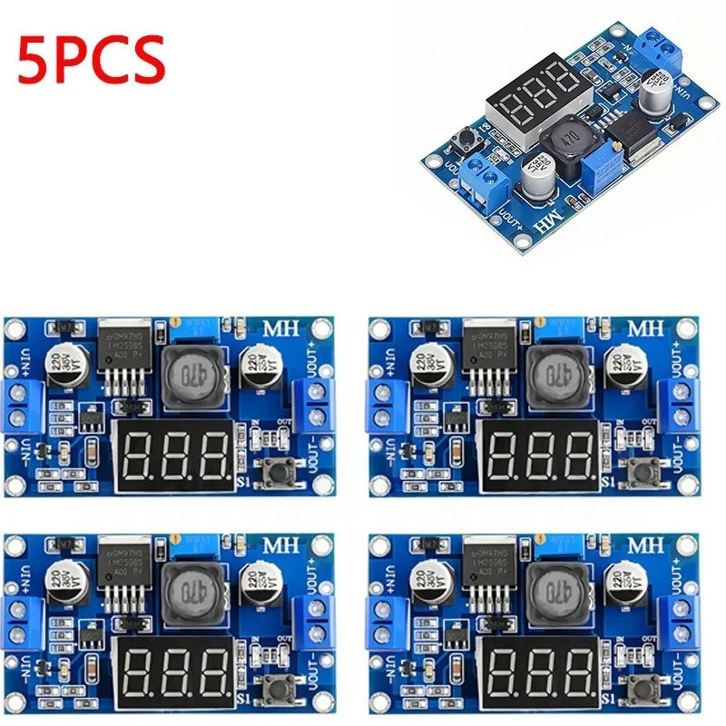 1-10PCS LM2596 DC DC Step Down Converter Voltage Regulator LED Display Voltmeter 4.0~40 to 1.3-37V Buck Adapter Adjustable Power