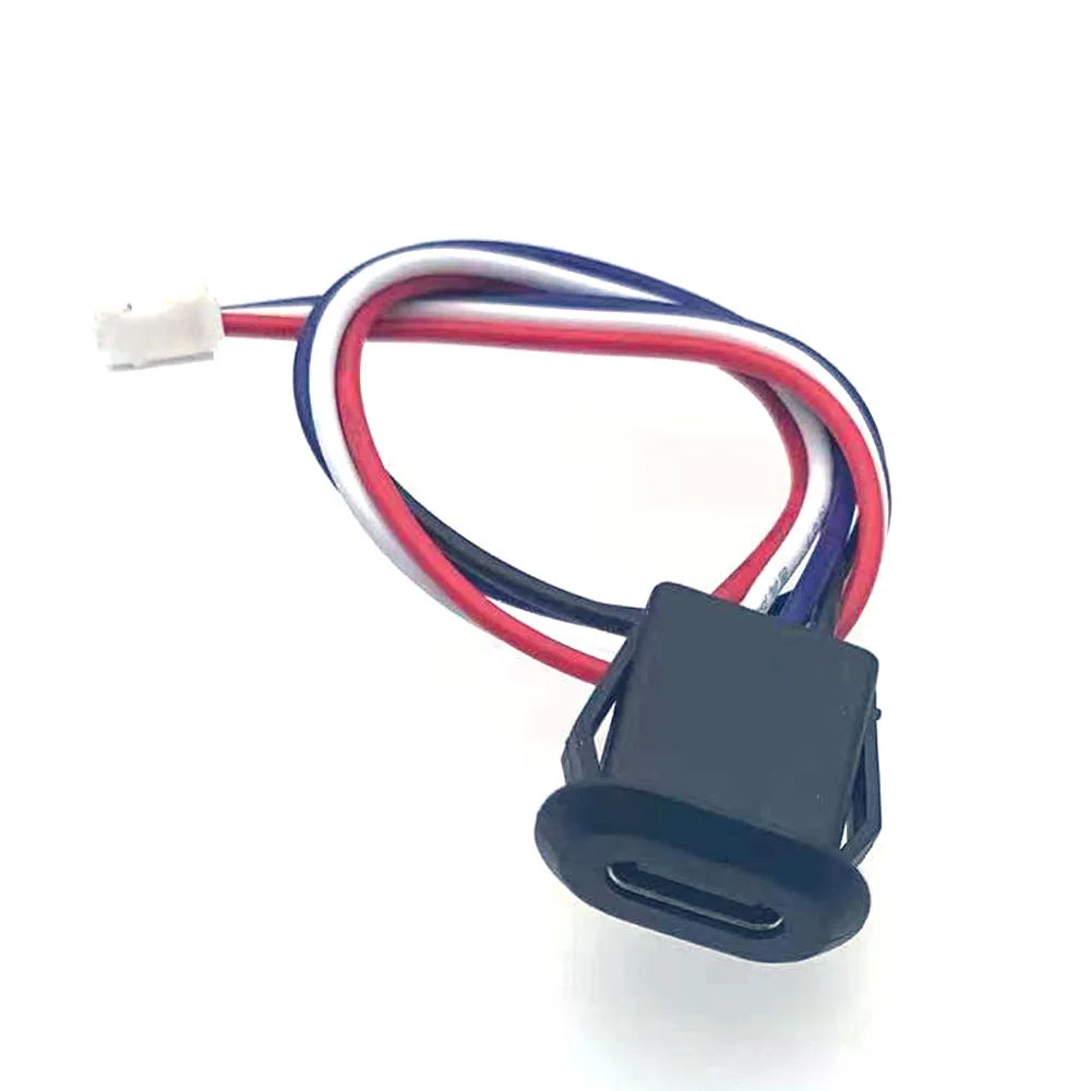 USB-C 2pin 4pin 5pin High Current Charging Socket With Data TYPE-C Female Type C PH2.0 Waterproof Female Connector Jack