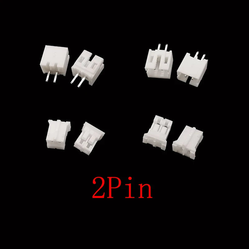 100Pcs PH 2.0mm Pitch 2/3/4/5 Pin JST Connector Plug Male Female Socket Shell Terminal Plastic Housing Header Wire Connectors