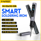 FNIRSI HS-02 Smart Electric Soldering Iron PD 100W Adjustable Constant Temperature Fast Heat Portable Soldering Iron Station Kit