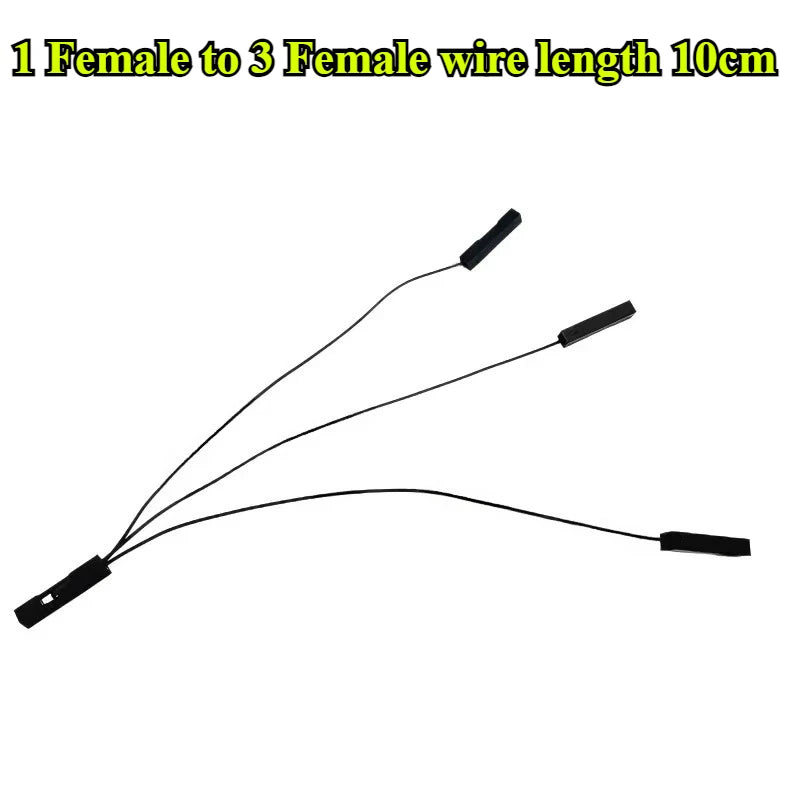 Dupont Terminal Wire 2.54mm 1 Male/Female to 2/3/4/5 Female/Male Jumper Splitter 2P/3P/4P/5P Pins Jumper Splitter Adapter Cable