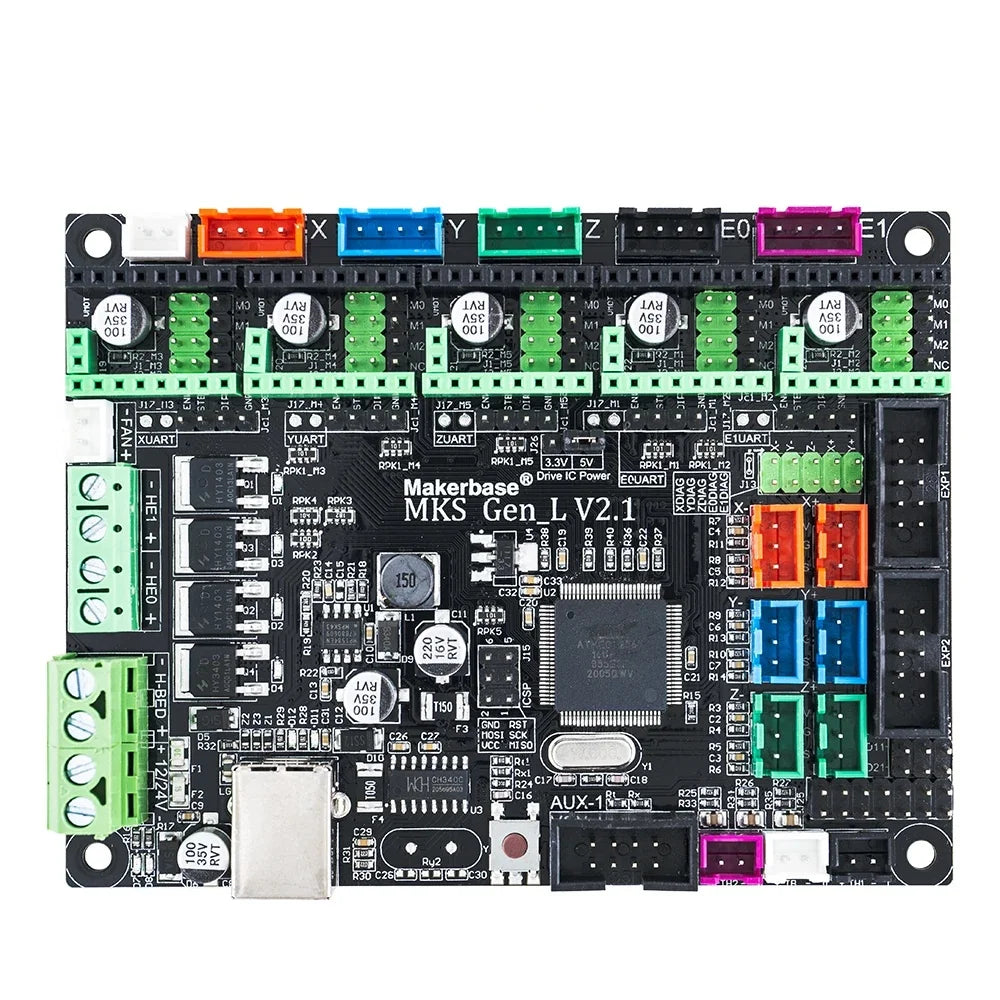 Makerbase MKS Gen_L 2.1 3D Printer Parts Control Board Support TMC2209 2208 Uart Mode Gen L