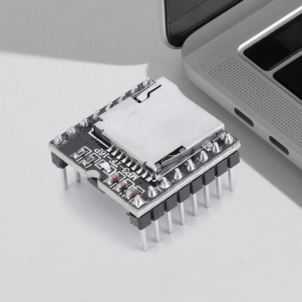 DFPlayer Mini MP3 Player Module TF Card U Disk Mini MP3 DF Player Audio Voice Module IO/Serial Port/AD MP3-TF-16P for Arduino