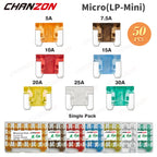 Car Fuse Auto Blade Truck ATC ATO Standard ATM LP Mini Micro 2 3 5 7.5 10 15 20 25 30 35 40 Amp A Automotive Protection