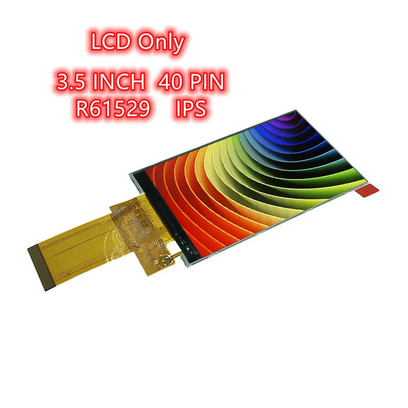 3.5 inch Capacitance Touch panel TFT LCD display screen TP 320RGB*480 IPS R61529A high contrast Sunlight Readable SPI 3/4 line