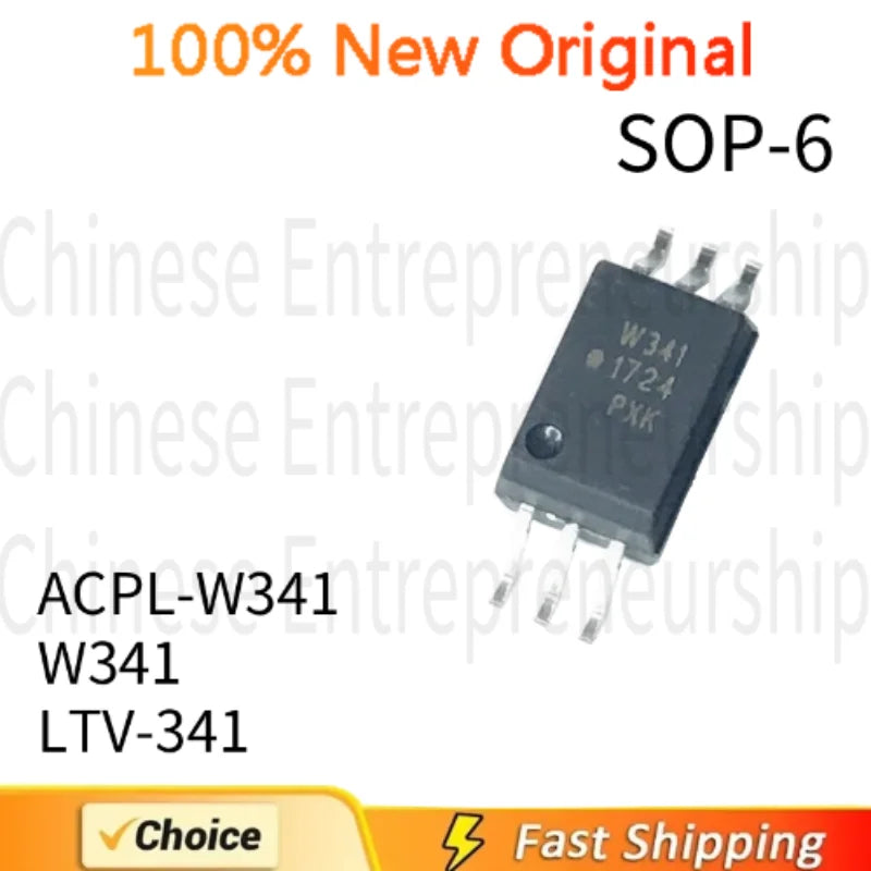 10 PCS SOP-6 ACPL-W341 W341 LTV-341 SOP-6 Optocoupler isolator driver isolator optocoupler 100%Quality Original/Quick delivery