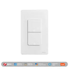 MOES Tuya ZigBee US Smart Light Switch Push Button Wall Switch Neutral Wire/No Neutral Wire Required Work With Alexa Google Home