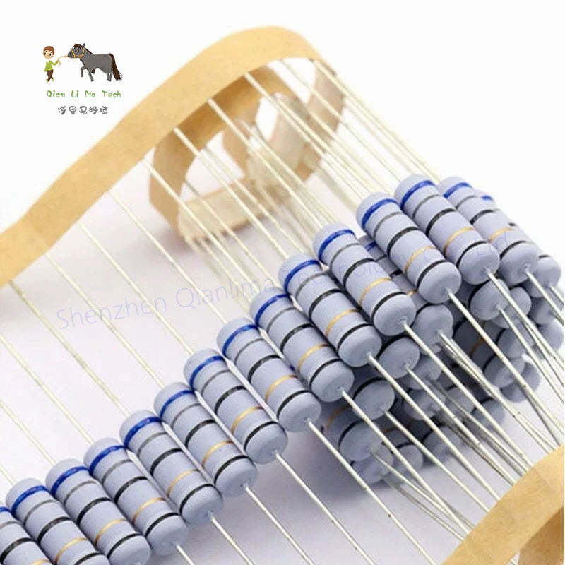 10pcs 2W 5% Wire Wound Resistor Fuse Winding Resistance 0.1R ~ 100R 0.22R 1R 2R 3R 4.7R 6.8R 10R 12R 15R 20R 27R 33R 43R 56R ohm