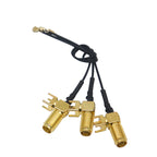 50pcs Cable U.FL /MHF4 to SMA female pigtail with 4 Pins Square Stand Right Angle Connector Jack PCB Panel Mount Plug RF Adapter