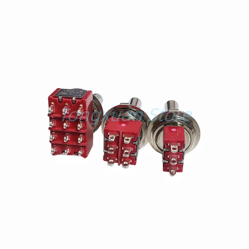 1pc SH T8013-Z1 12mm ON-OFF-ON SPDT DPDT 3/6/12PinS 2/3Position Maintained Toggle Switch Large Long Handle 3A 250VAC/5A 125VAC