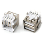 10PCS USB Interface Double-Layer USB Socket Type A Standard Port Male and Female Solder Socket DIP Straight Bent Pin PCB Socket