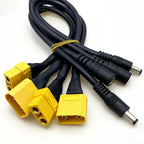 1Pcs XT90 Male/Female Connector To DC 5.5*2.1 5.5*2.5 14AWG 15A Power Cable Adaptor For Car Battery Charging Adapter Cables 30CM