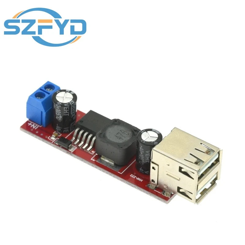 LM2596 DC-DC Step-down Converter Module DC 6V-40V To 5V 3A Double USB Charge Dual USB