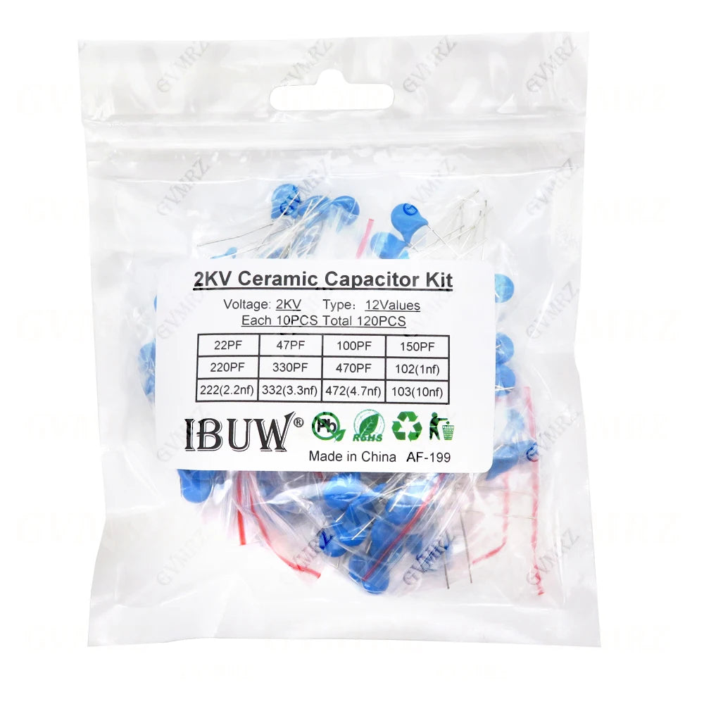 1KV 2KV 3KV High Voltage Ceramic Capacitor KIT 5PF 30PF 47PF 56PF 100PF 220PF 1NF 2.2NF 3.3NF 4.7NF 10NF 100NF 471 222 223 103