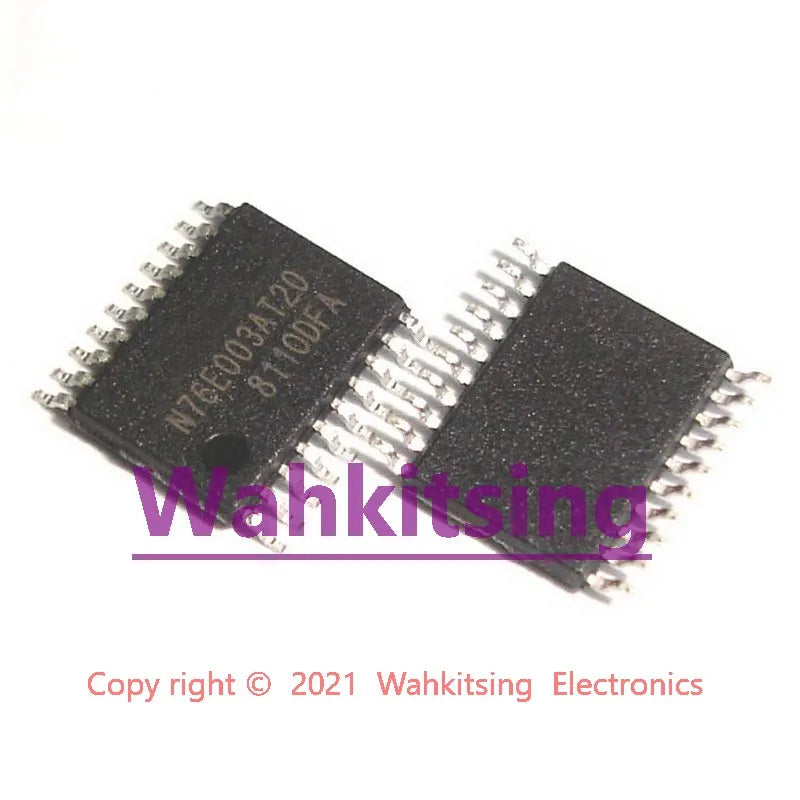 10 PCS N76E003AT20 TSSOP-20 N76E003 8-Bit 8051 Core Microcontroller with Flash Chip IC
