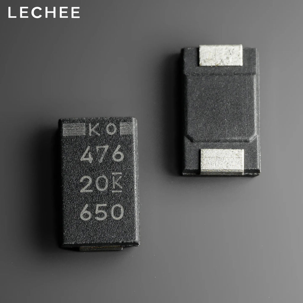 10pcs/lot 20V 47uF 7343 T521V476M020ATE090 Type D Ultra-Thin SMD Polymer Tantalum Capacitors Low ESR New and original