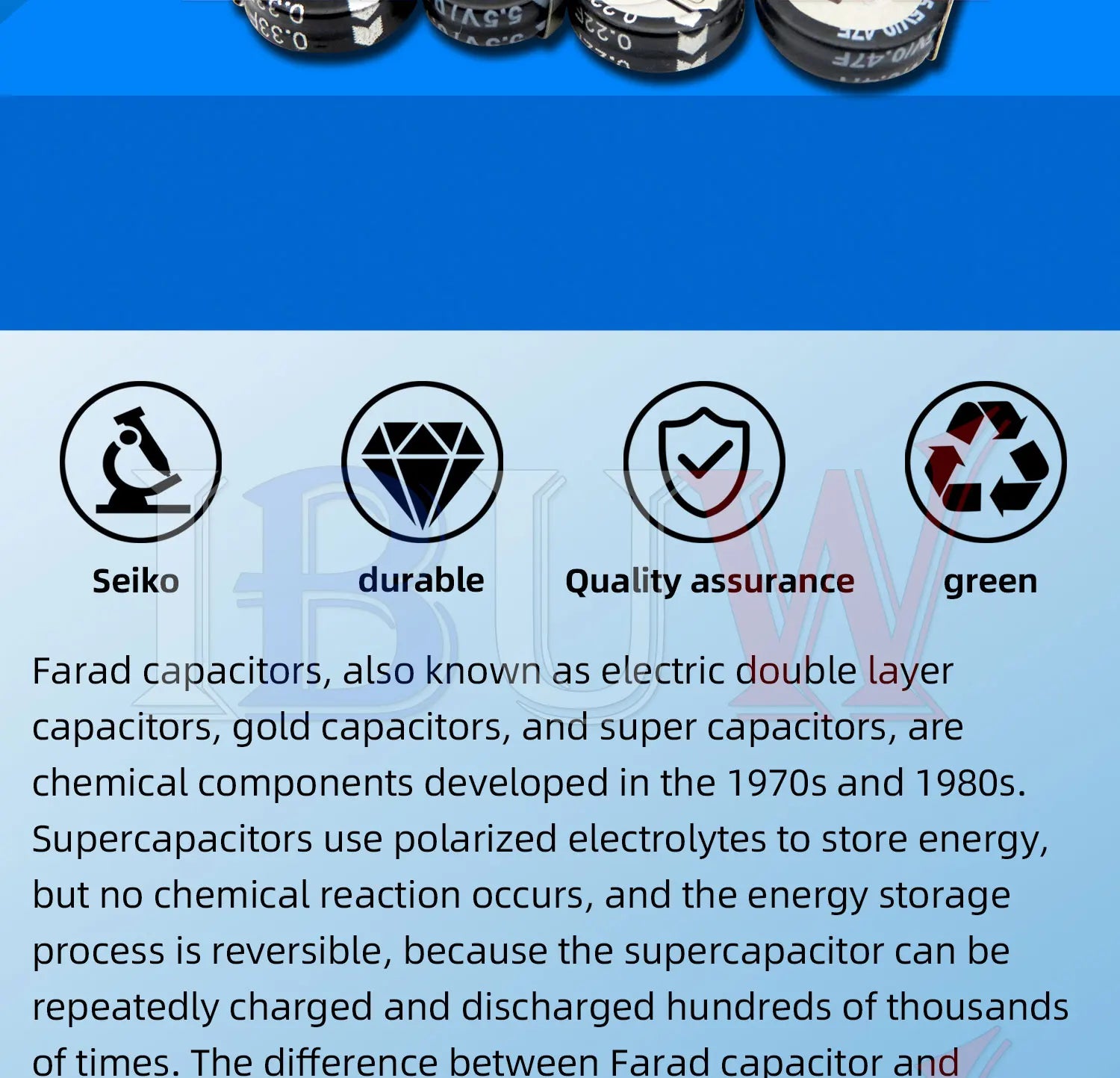 1PCS/lot H type 5.5V Super capacitor 0.1F 0.22F 0.33F 0.47F 1F 1.5F 4.0F Button Farad capacitor
