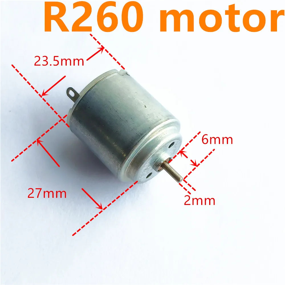 2pcs/lot 7Kinds DC Motors Micro Mini 130 390 R260 R280 N20 Brush DIY Model Toy Fan Tand Helicopter Boat Parts Drop Shipping