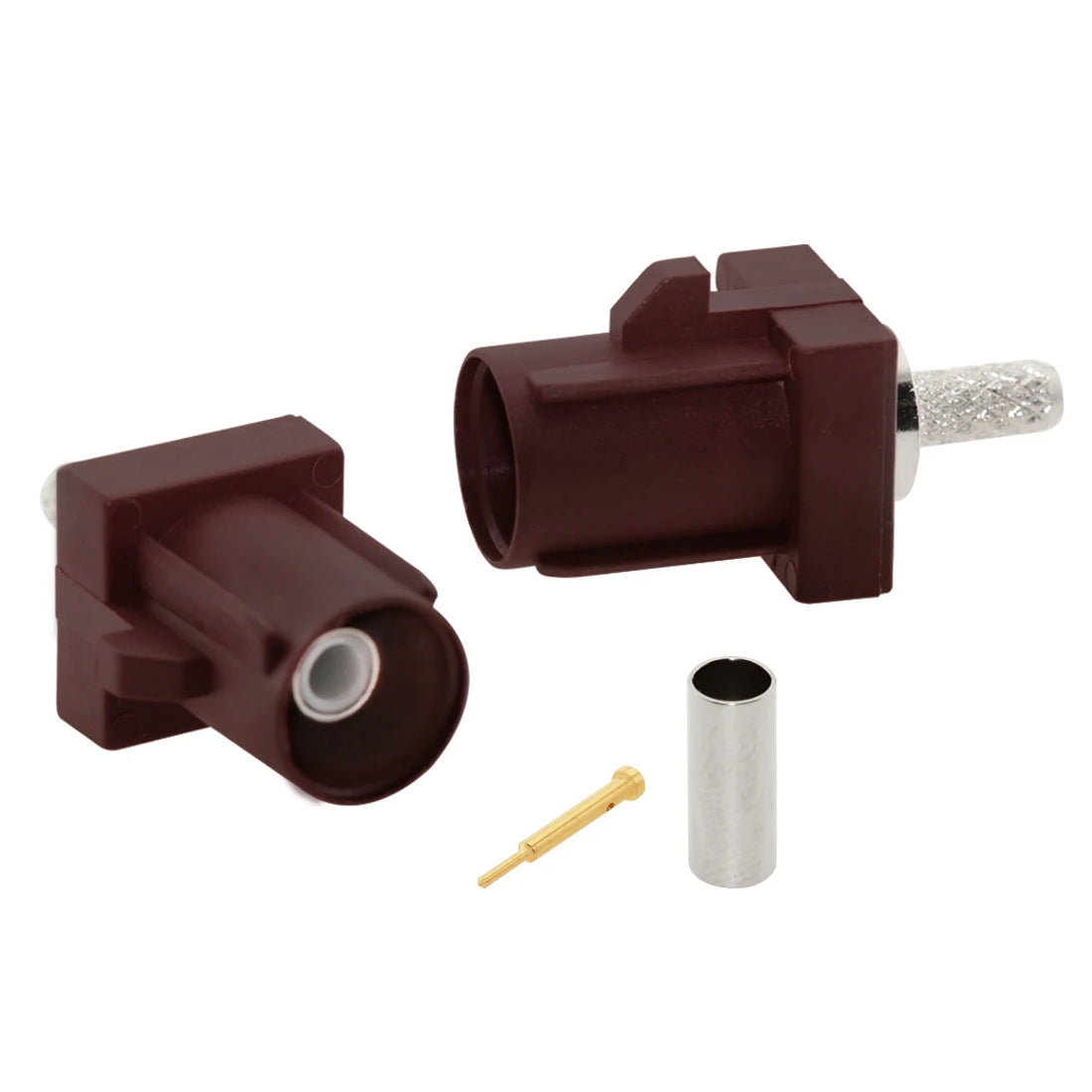 1pc  Fakra Male Plug A/B/C/D/E/F/G/H/I/K/Z RF Coaxial Connectors Soldering Wire for RG316 /RG174 Pigtail Cable Wholesale