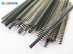 10pairs 1x40Pin Single Row Male Female 2.54mm PH3.5/5/5.7/8.5mm Brass Goldplated Reflow Rohs PCB Pin Header Jumper Socket Kit