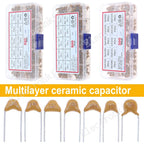 50V 10pF~10uF Multilayer Ceramic Capacitor Assorted kit Pin=5.08mm