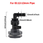 Rain Barrel Overflow Kit, 3/4 Inch Rain Barrel Valve, Barbed Fittings Connectors Tee Elbow Water Pipe Fittings