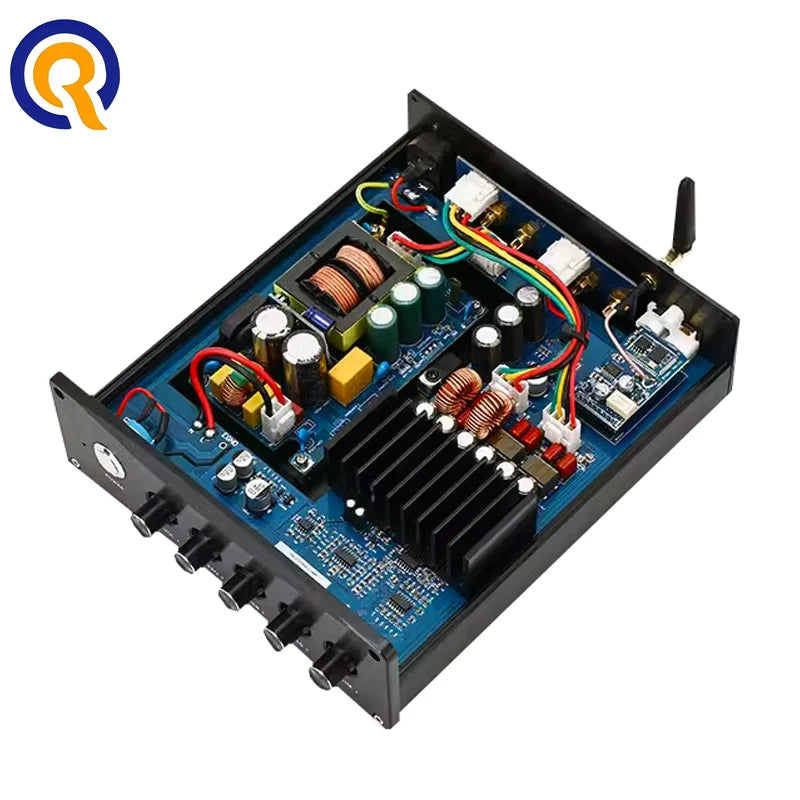 Hifi Dual TPA3255 High Power Dightal Audio Amplifier Bluetooth 5.1 PCM5102 Independent Decoding 2.1Home Desktop Amp 300W×2+600W