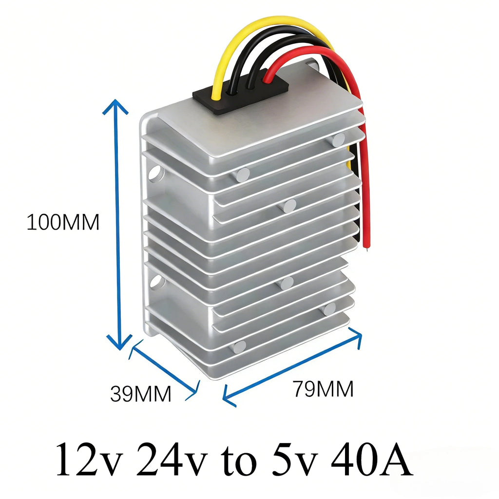 12V 24V to 5V 50A-1A Step Down Voltage Converter Voltage Reducer DC Converter Regulator 12 Volt to 5 Volt Buck Power Supply