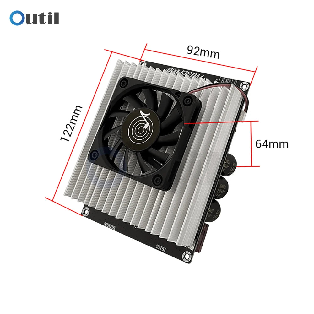 1200W 50A High Current Boost Power Module Dual Inductor Sufficient Power Audio Amplifier Dedicated Power Supply PW1200