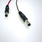 Computer IDE Molex Male To 2-Port DC 5.5*2.1 5.5mm X 2.1mm Converter Adapter Power Supply Cable 6.6A 12V 18AWG Wire 50cm