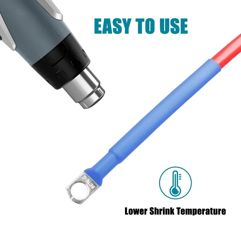5Meters 3:1 Heat Shrink Tube With Glue Colorful 1.6-50mm Dual Wall Adhesive Lined Polyolefin Shrinkin ﻿Wrap Cable Protect Sleeve