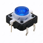 5PCS 12X12X7.3 Tactile Push Button Switch Momentary Tact LED 5 Color 12X12X7.3mm 12*12*7.3mm Blue,White,Yellow,Red,Green