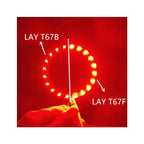 50PCS 3528 Amber+Yellow PLCC-4 Reverse Pole , 617nm+587nm , 50mA 2V 0.1w Bicolor SMD LED  LAYT67F LAY T67F