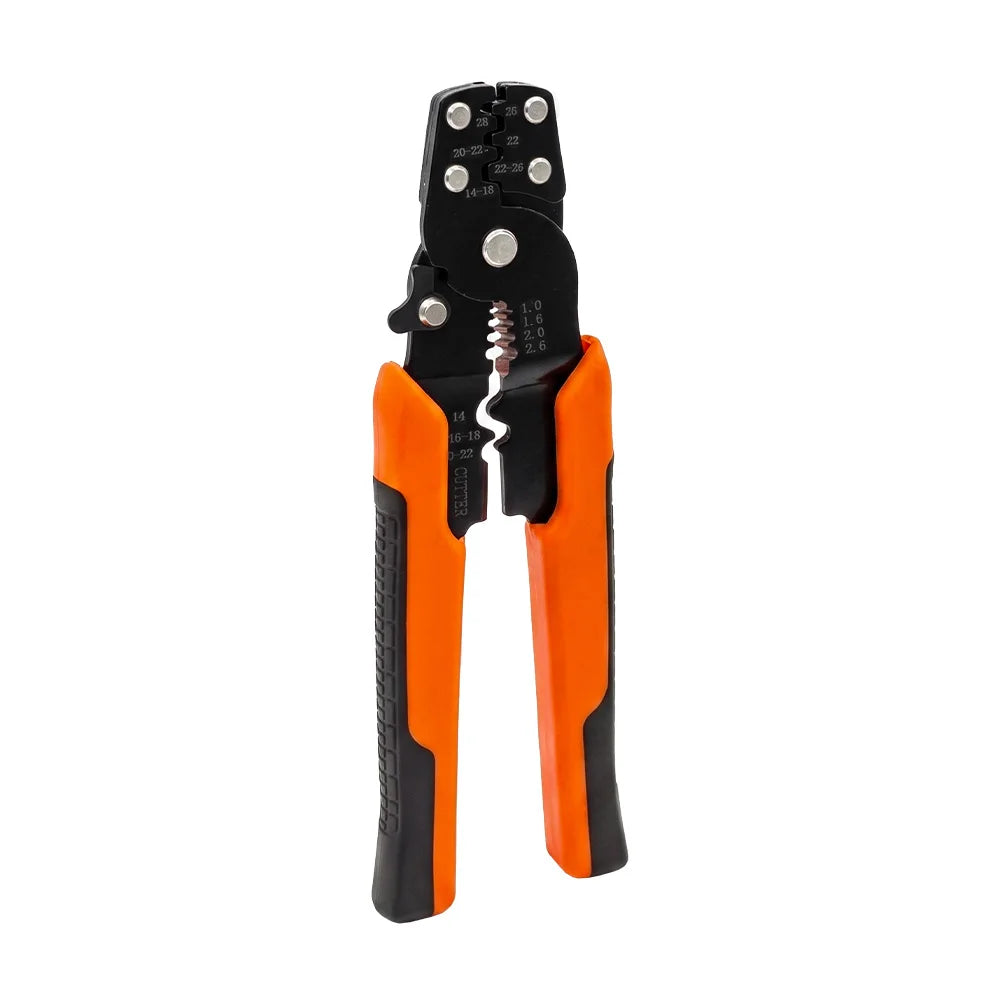 Ratcheting Crimping Tool Set for XH2.54/DuPont2.54/2.8/4.8/6.3/uninsulated/ferrule Terminals (0.25-1.5mm ²) 23-16AWG, Hand Tools