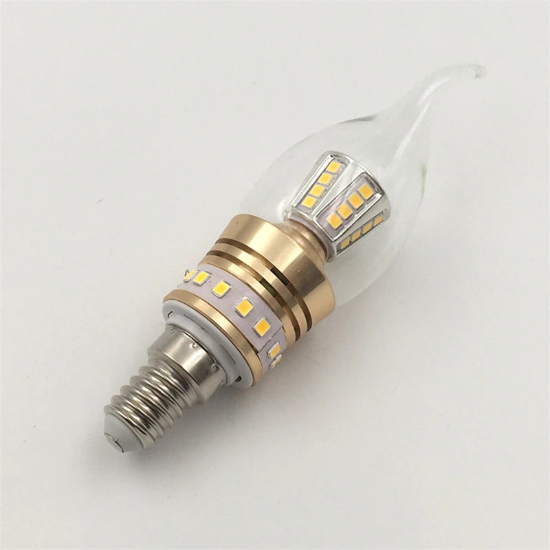 New E14 LED Bulb 10W 12W 15W LED Candle Light AC220 240V Lamp Cold White/Warm White Glass Bulb Retro Antique Vintage Style