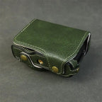 Handmade Leather Case for Panasonic Lumix TZ99 ZS99 Camera Carrying Bag with Adjustable Shoulder Strap