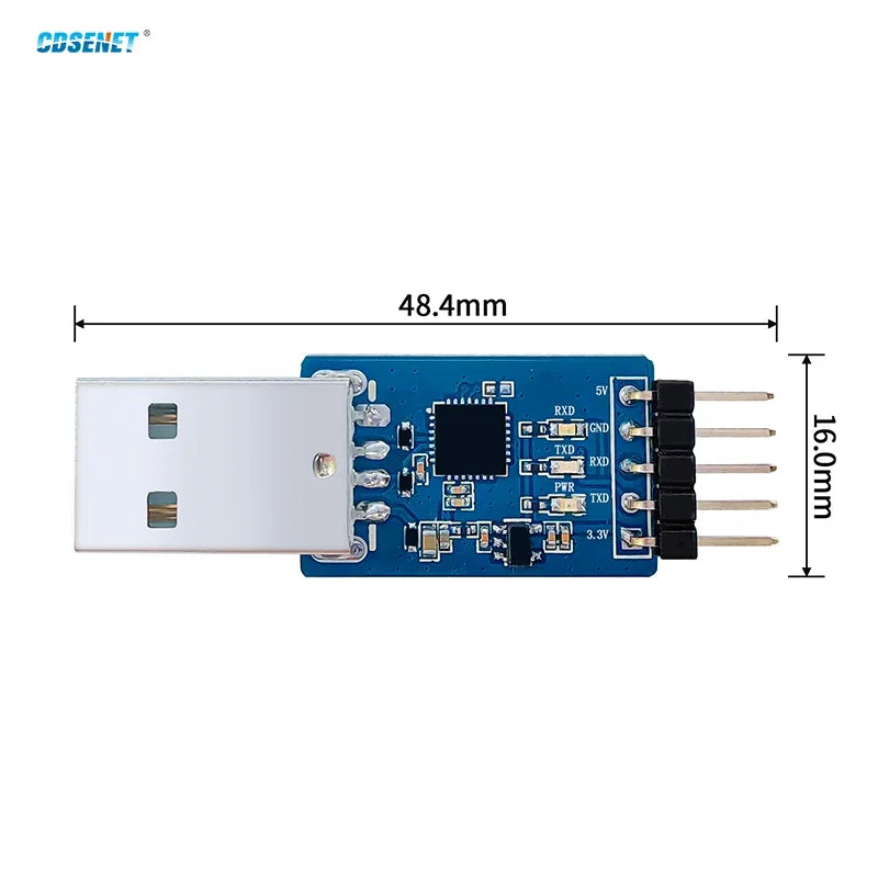 CH340X/CH9102X UART USB to TTL 3.3V 5V USB UART CP2102 CDSENET E15-USB-T2 Wireless Test Board Adapter For RF Serial Module